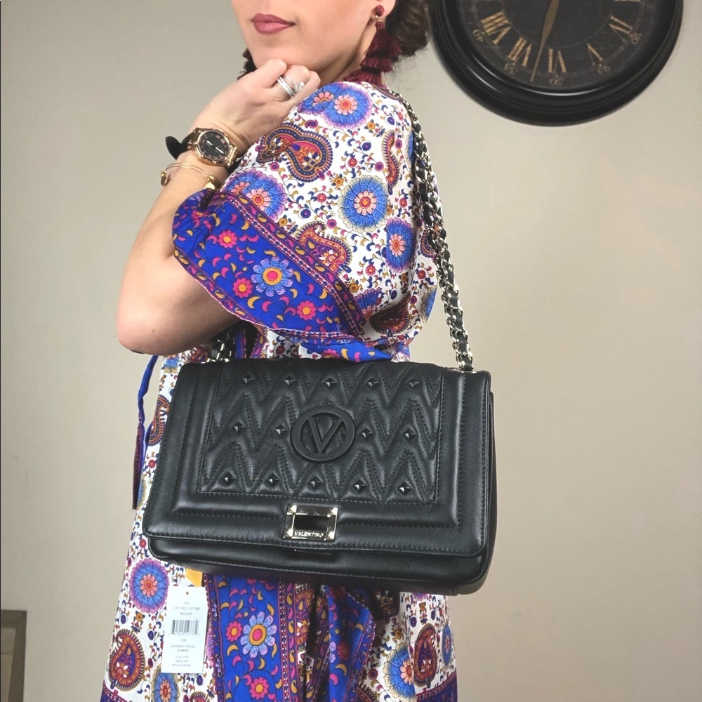 Brand new Mario Valentino Studs VA6118D Black purse